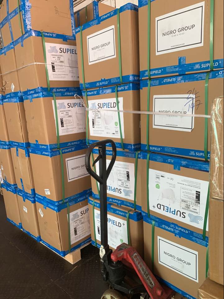 進出口防護面罩，口罩等防疫物資報關及運輸公司--口罩運輸案例圖