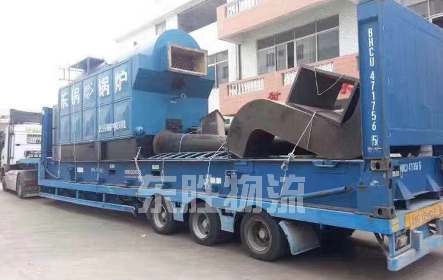 杭州到香港物流，從杭州發貨到香港價格，杭州到香港的運輸專線，深圳東勝物流中港平板車運輸圖